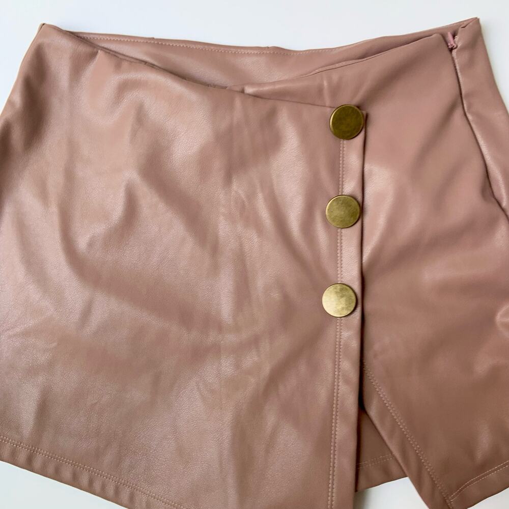 Haute Monde Nude Pink High Waisted Mini Skirt / Skort Women's sz Medium - Picture 5 of 9
